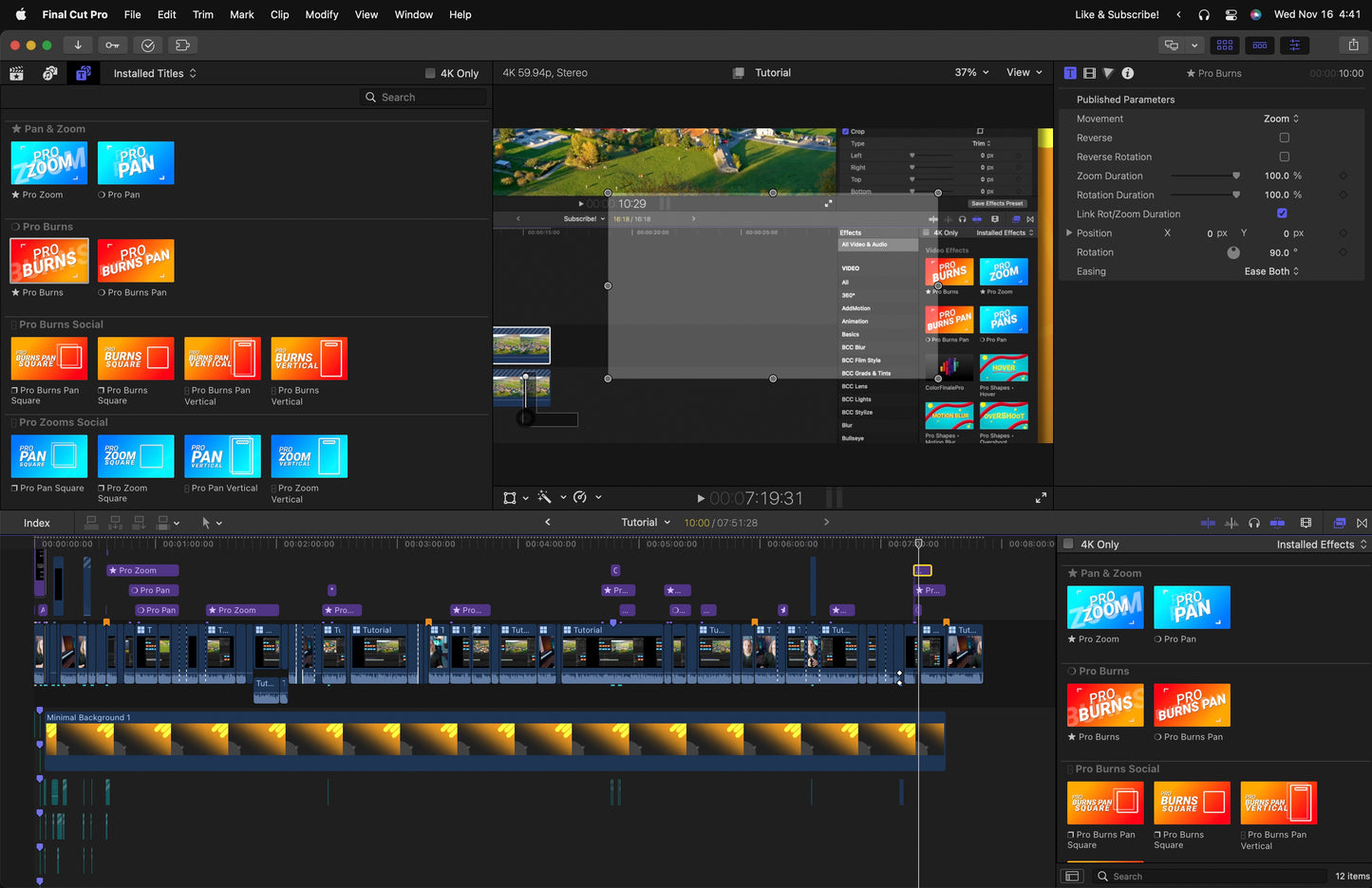 Pro Zooms For Final Cut Pro